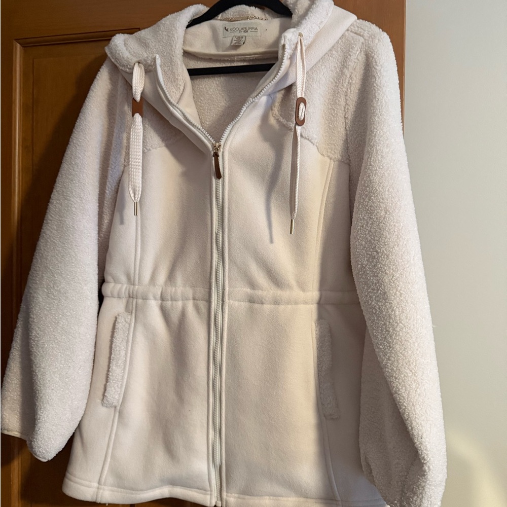 UGG KoolaBurra Soft Cream Teddy Jacket NWT Large - Picture 7 of 15